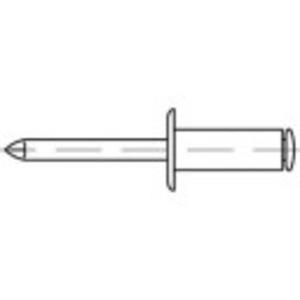 toolcraft Offene Blindniete (Ø x L) 3mm x 6mm Aluminium Stahl 500St.
