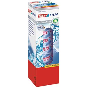 tesa Film, kristall-klar, 10-er Pack, 15 mm x 10 m