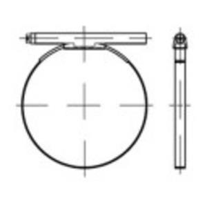 Slangklemmen DIN 3017 12 mm Galvanisch verzinkt staal 1 stuks