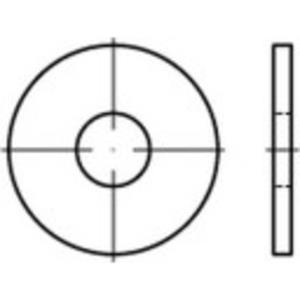 toolcraft 146440 Onderlegringen Binnendiameter: 17 mm DIN 9021 Staal 100 stuks