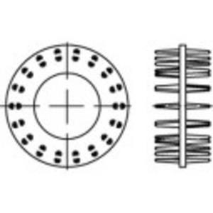 toolcraft Schijven DIN 1052 Staalplaat thermisch verzinkt 50 stuks