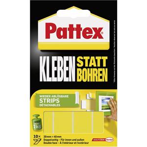 Pattex Montage Klebe-Strips, wieder ablösbar, gelb