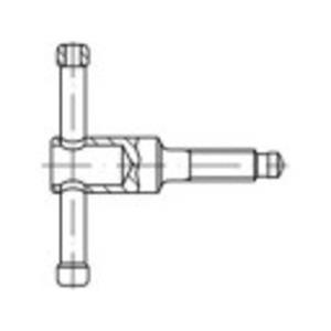 toolcraft Knebelschraube M10 50mm DIN 6306 Stahl brüniert 1St.