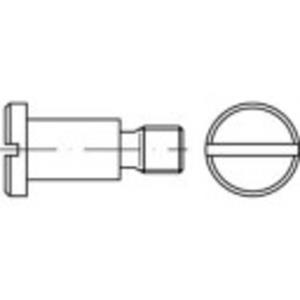 Platkopschroeven M3 10 mm Sleuf DIN 923 RVS 100 stuks