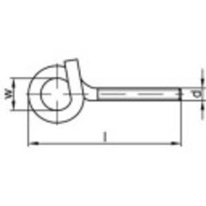 toolcraft Sterke plafondhaak 180 mm Galvanisch verzinkt staal M12 10 stuks