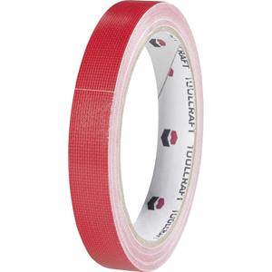 toolcraft Gewebeklebeband Rot (L x B) 10m x 15mm 10m