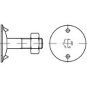 toolcraft Plaat schroeven M8 25 mm Buitenzeskant (inbus) DIN 15237 Staal 100 stuks