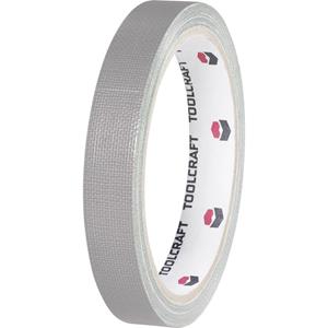 toolcraft Gewebeklebeband Grau (L x B) 10m x 15mm 10m