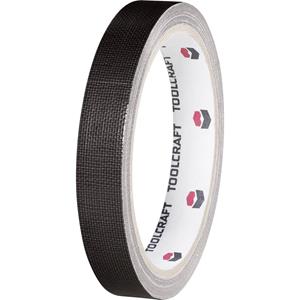 toolcraft Gewebeklebeband Schwarz (L x B) 10m x 15mm 10m