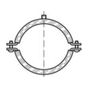 toolcraft Schroefbuisklemmen DIN 4109 64 mm Galvanisch verzinkt staal 50 stuks