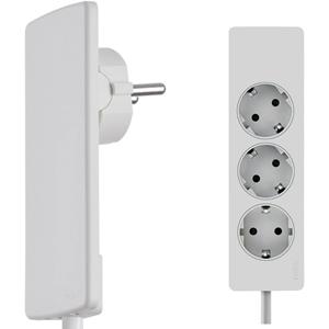 EVOline Plug mit 3-fach Steckdosenleiste, weiß - MARKENLOS