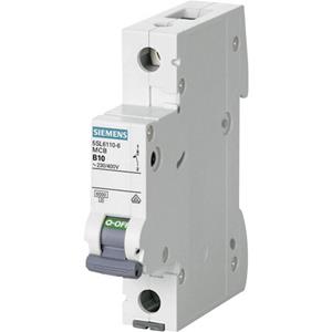 siemensag Siemens Leitungsschutzschalter 230/400V 6kA, 1-polig B, 10A B 5SL61106 - SIEMENS AG