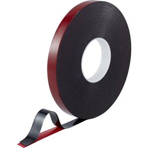 toolcraft Doppelseitiges Klebeband Rot/Schwarz (L x B) 30m x 20mm 30m