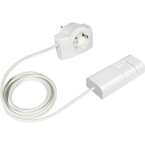 Snoerdimmer Geschikt voor lampen: LED-lamp, Spaarlamp, Halogeenlamp, Gloeilamp Wit Ehmann 2160x0950