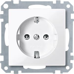 Merten SCHUKO-Steckdose pws/gl MEG2301-0319