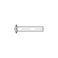 toolcraft Linsenniete (Ø x L) 3mm x 6mm Stahl 1000St.