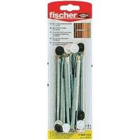 fischer Fensterrahmendübel F 10 M 112, Dübel, silber, 6 Stück, mit Schraube