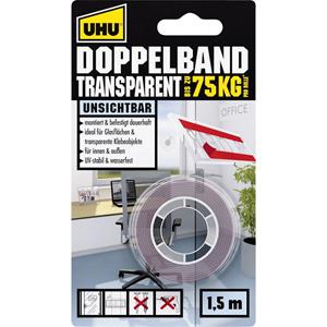 UHU Doppelband Transparent, 19 mm x 1,5 m