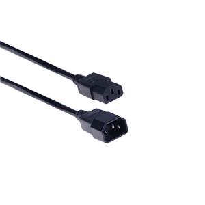 Goobay 95124 electriciteitssnoer Zwart 0,5 m
