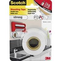 3M Scotch doppelseitiges Montageklebeband, 19 mm x 1,5 m