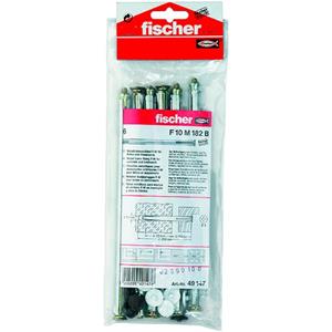 Fischer 49147 Raamkozijnpluggen F10 M 182 B Metaal 10 mm 6 stuks