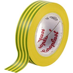 Coroplast Isolierband Grün, Gelb (L x B) 10m x 15mm 10m