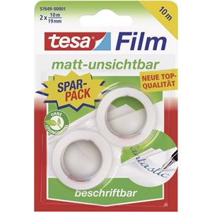 TESA 57649 tesafilm tesafilm Transparent (L x B) 10m x 19mm 2St.