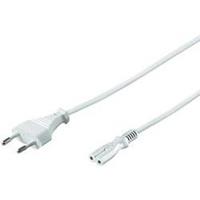 Power cable 1.8m euro plug CEEE 7/16 > double nut jack IEC 60320 C7 -