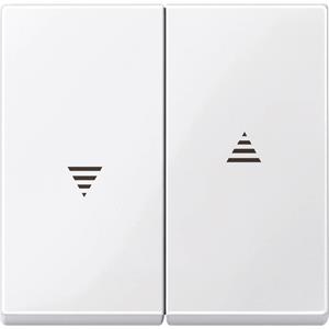 Merten Abdeckung Jalousie-Schalter System M, 1-M, M-Smart, M-Plan, M-Creativ Polarweiß glänzend 43 X99210