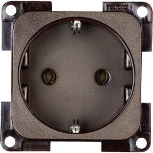 inprojalelektrosysteme Inprojal elektrosysteme Einsatz Schutzkontakt-Steckdose Braun 102563 X57890