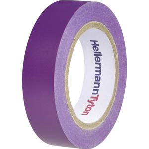 HellermannTyton Isolierband, PVC, 15mm, 10m, lila/violett, UV-beständig, 105°C, 0,15mm, Selbstverlöschend