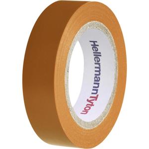 HellermannTyton Isolierband, PVC, 15mm, 10m, orange, UV-beständig, 105°C, 0,15mm, Selbstverlöschend