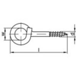 toolcraft Sterke plafondhaak 100 mm Galvanisch verzinkt staal 20 stuks