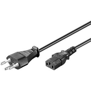 Netzkabel 2m<br>Schweiz-Stecker > IEC Buchse C13 - Goobay