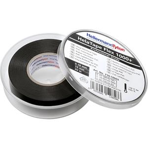 HellermannTyton HelaTape Flex 1000+ Isolatietape Zwart (l x b) 20 m x 19 mm Inhoud: 1 rollen