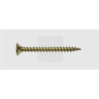 Houtschroef 5 mm 60 mm Kruiskop Pozidriv Staal vermessingd 100 stuks SWG