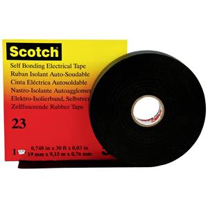 3M Scotch 23 19x9,15 - Adhesive tape 9,15m 19mm black Scotch 23 19x9,15