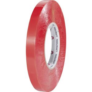 toolcraft Doppelseitiges Klebeband Transparent (L x B) 50m x 15mm 50m