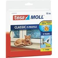 tesa Moll CLASSIC P-Profil Gummidichtung, weiß, 9 mm x 10 m
