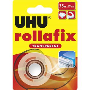 uhugmbh&co.kg UHU rollafix, tranparent, Abroller und Nachfüllrolle 7,5 m x 19 mm - UHU GMBH & CO. KG