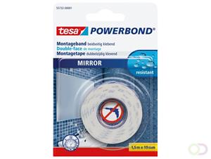 tesa Powerbond Montageband für Spiegel, 19 mm x 1,5 m