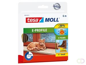 tesa MOLL CLASSIC E-Profil Gummidichtung, weiß, 9 mm x 6 m