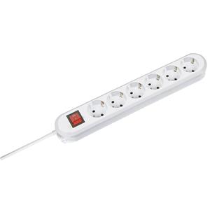 Secomp 381.251K - Socket outlet strip white 381.251K