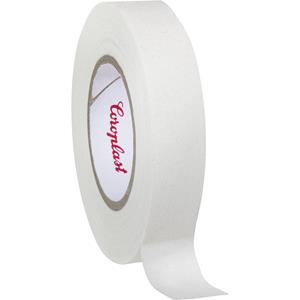 Coroplast 44224 Textieltape Wit (l x b) 10 m x 15 mm Rubber Inhoud: 1 rollen