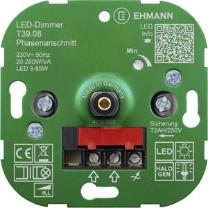 Ehmann 3900x0800 Unterputz Dimmer Geeignet für Leuchtmittel: LED-Lampe, Energiesparlampe, Halogenla Y630321