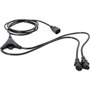 HAWA 1008272 Kaltgeräte Y-Kabel Schwarz 2.35m W279831