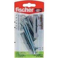 Fischer 53300 Universele pluggen FU met schroef 6x35 SK Universele kunststof pluggen van nylon 6 mm 10 stuks