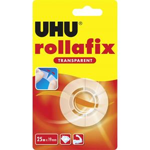 UHU Klebefilm rollafix transparent, 19 mm x 25 m