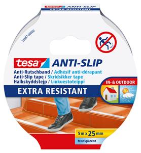 TESA Anti-slip tape 25 mm x 5 m. transparant (rol 5 meter)