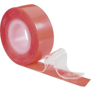 toolcraft Doppelseitiges Klebeband Rot (L x B) 1.5m x 19mm 1.5m